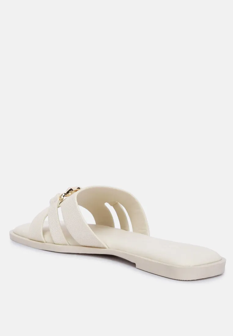 Horsebit Embellished Flats By RAG