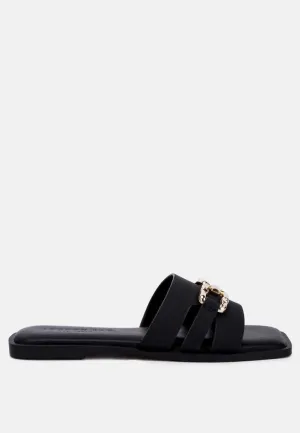 Horsebit Embellished Flats By RAG
