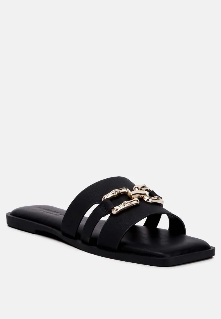 Horsebit Embellished Flats By RAG