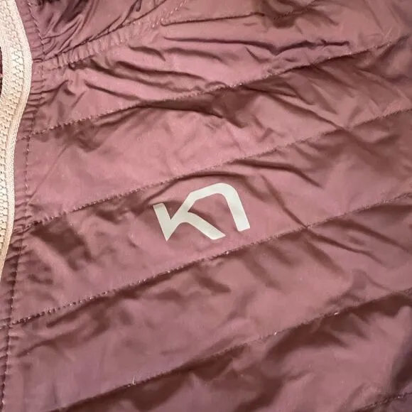 Kari Traa midlayer jacket, ladies large. Burgundy color.