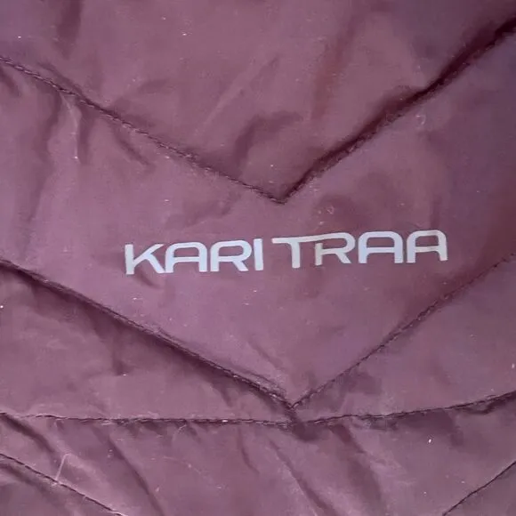Kari Traa midlayer jacket, ladies large. Burgundy color.