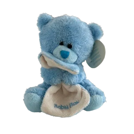 Keel Toys Baby Boy Blanket Bear- 14cm