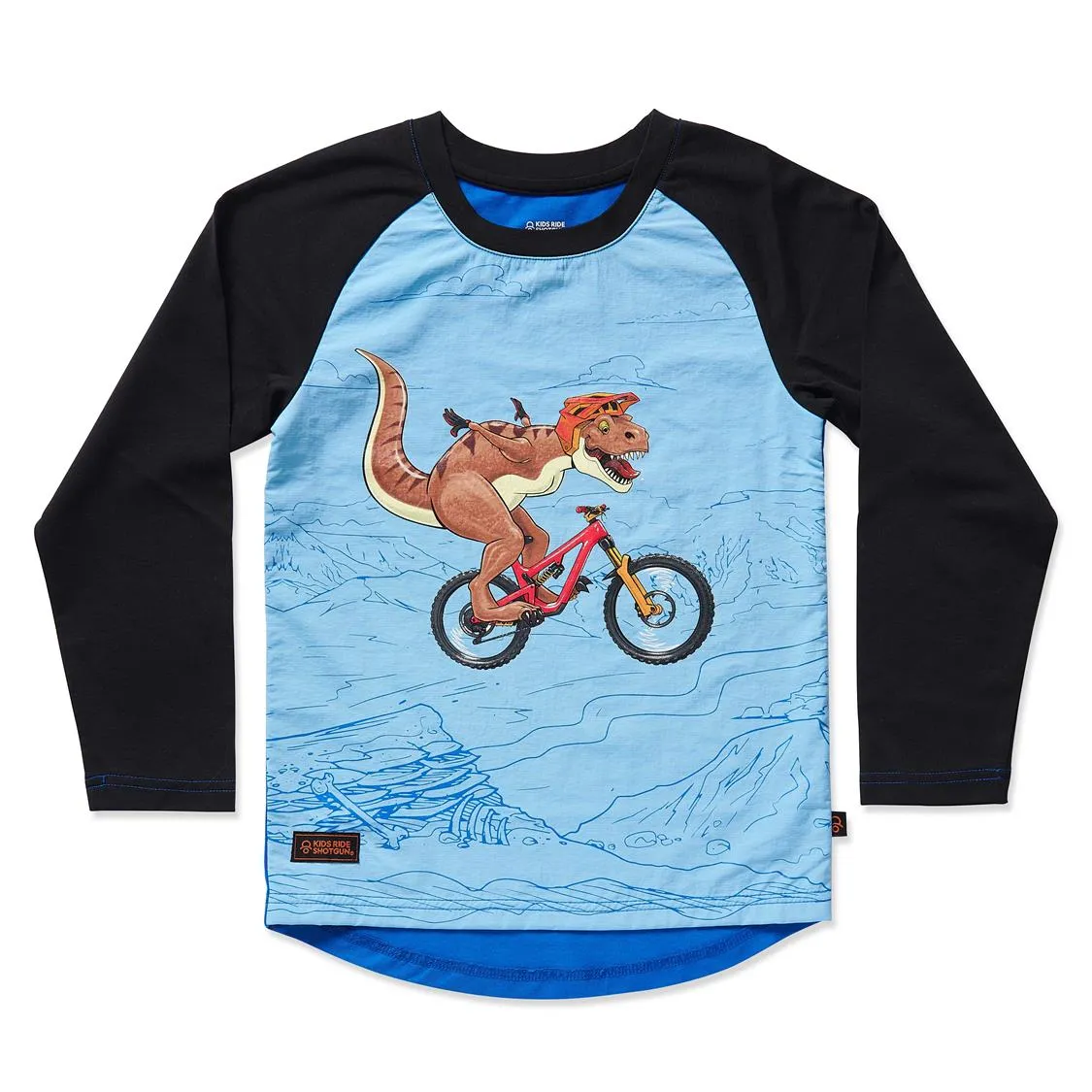 Kids Ride Shotgun - Kids Windproof LS MTB Jersey