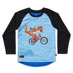 Kids Ride Shotgun - Kids Windproof LS MTB Jersey