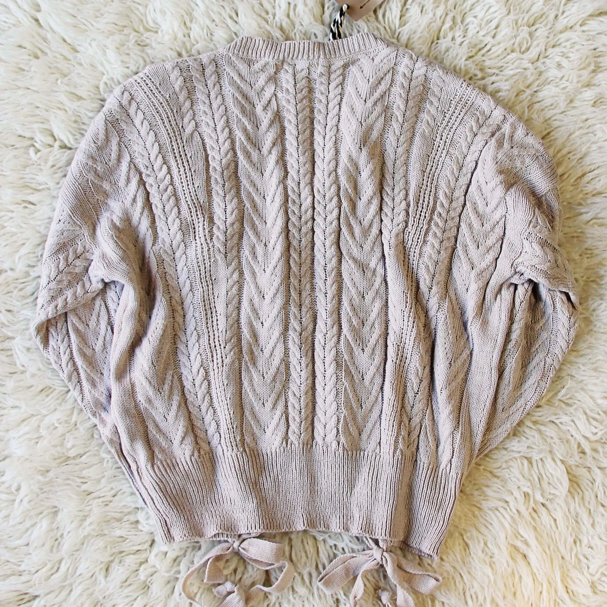 Laced Front Sweater