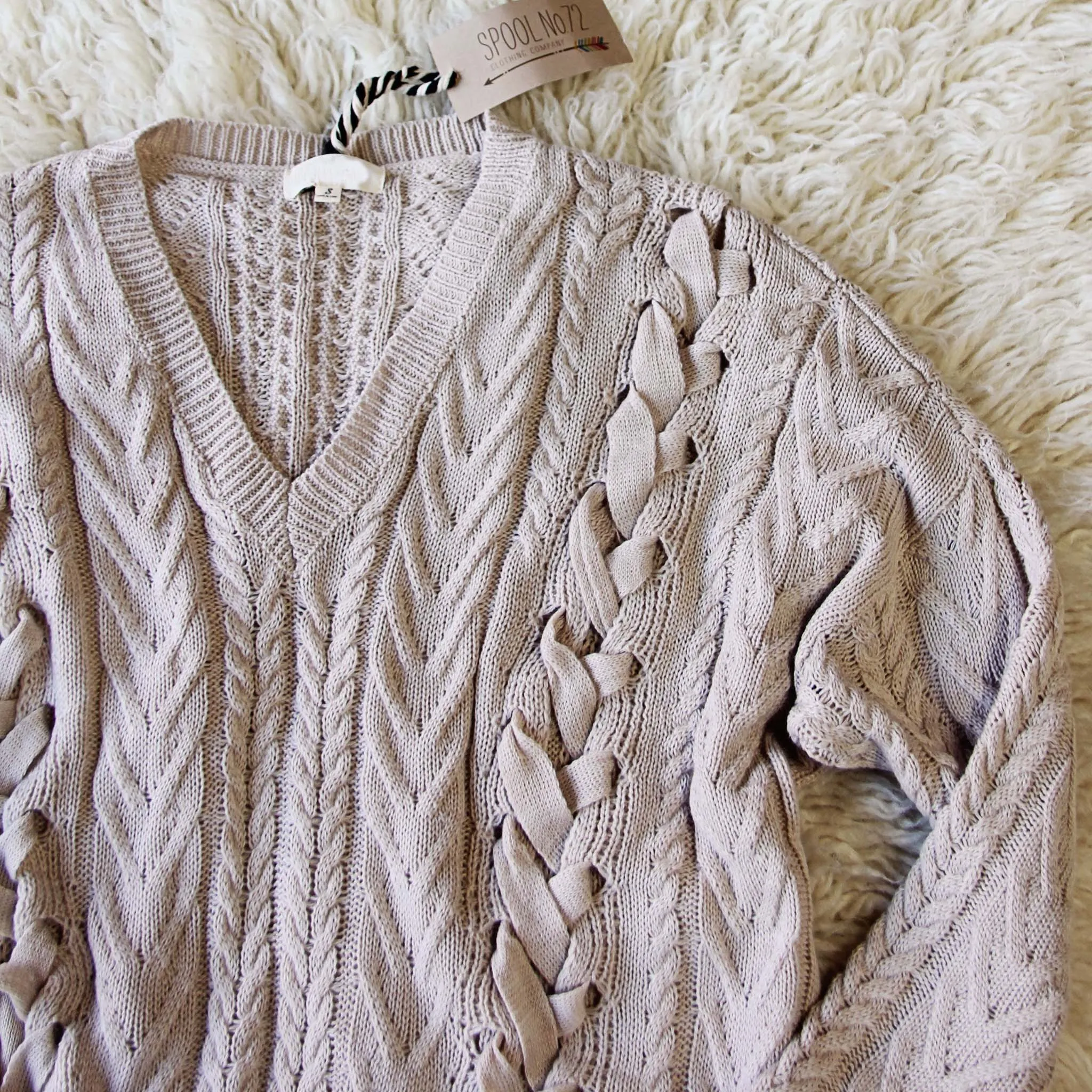 Laced Front Sweater