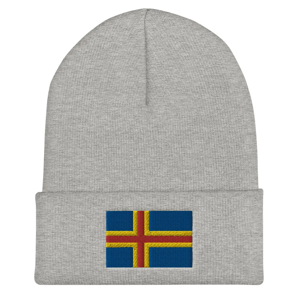 Åland Flag Embroidered Beanie