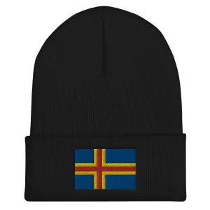 Åland Flag Embroidered Beanie