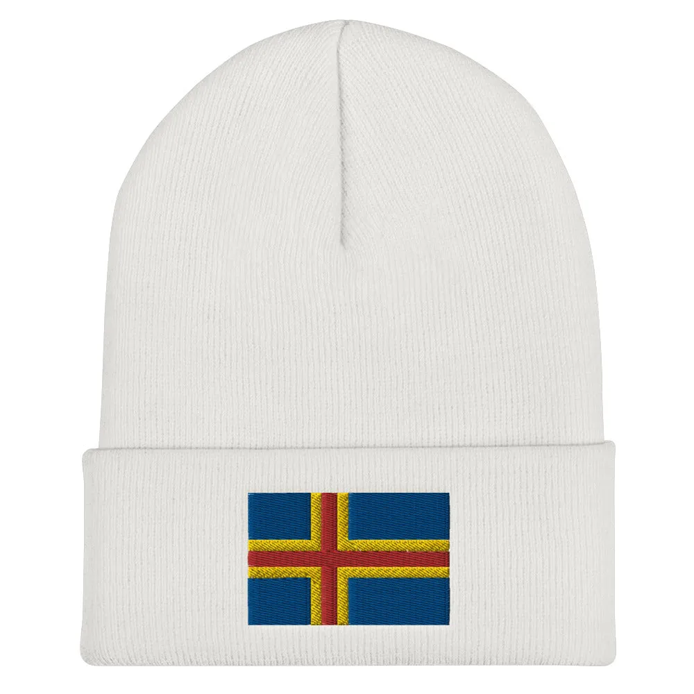 Åland Flag Embroidered Beanie