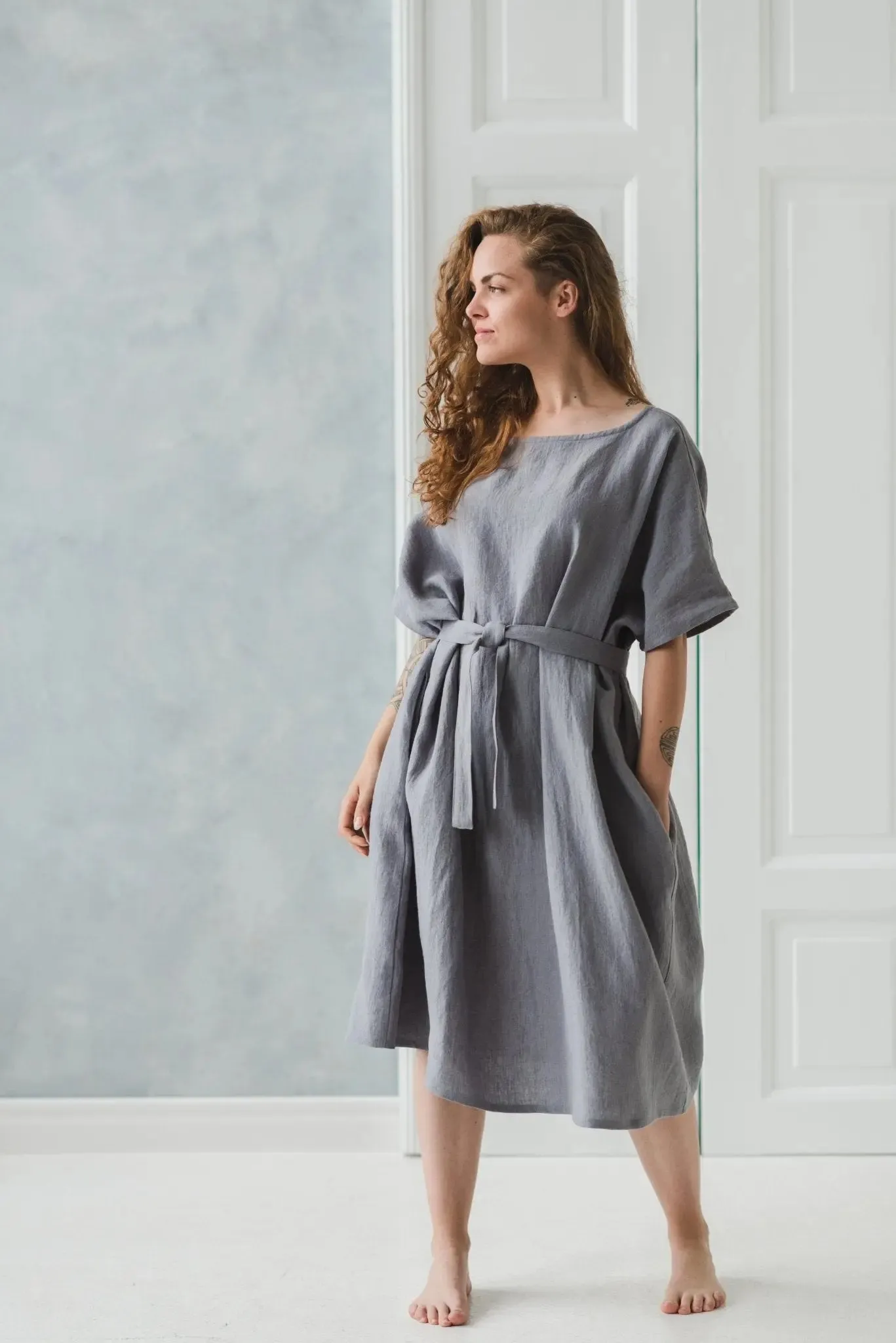 Large Linen Dress