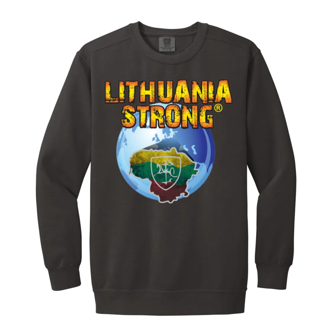 Lithuania Strong - Men/Women Unisex Soft-Washed Crewneck Sweatshirt
