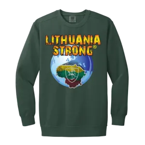 Lithuania Strong - Men/Women Unisex Soft-Washed Crewneck Sweatshirt
