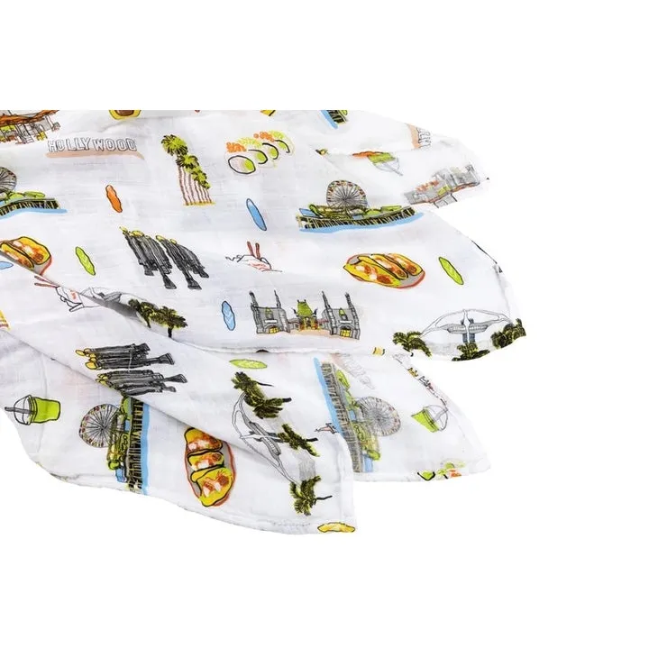 Los Angeles Baby Swaddle Blanket