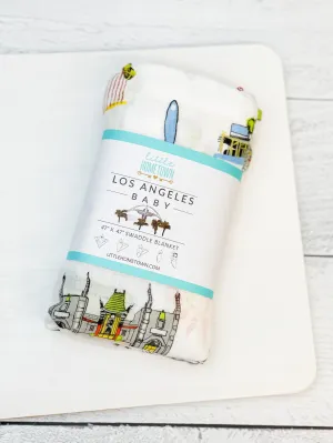 Los Angeles Baby Swaddle Blanket