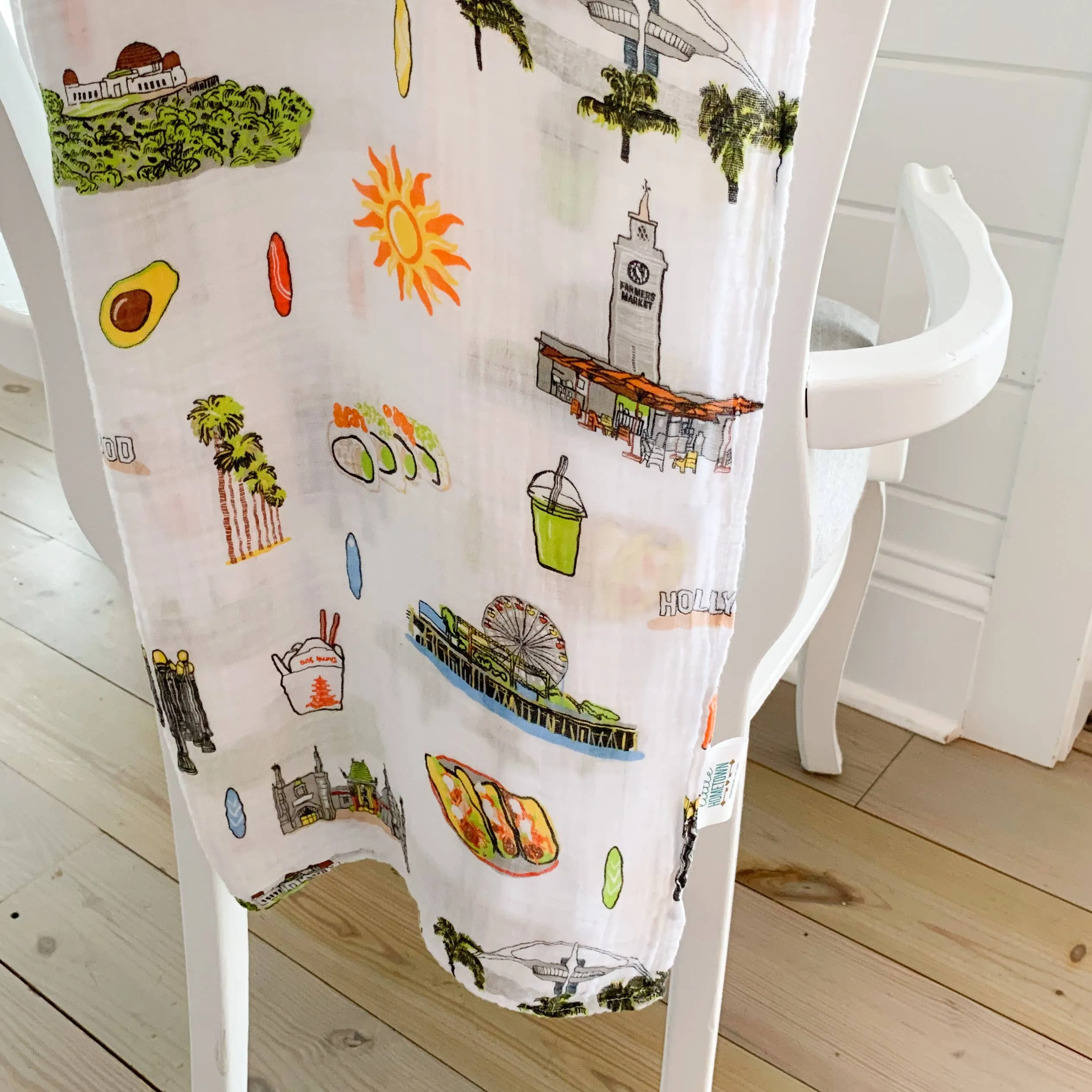 Los Angeles Baby Swaddle Blanket