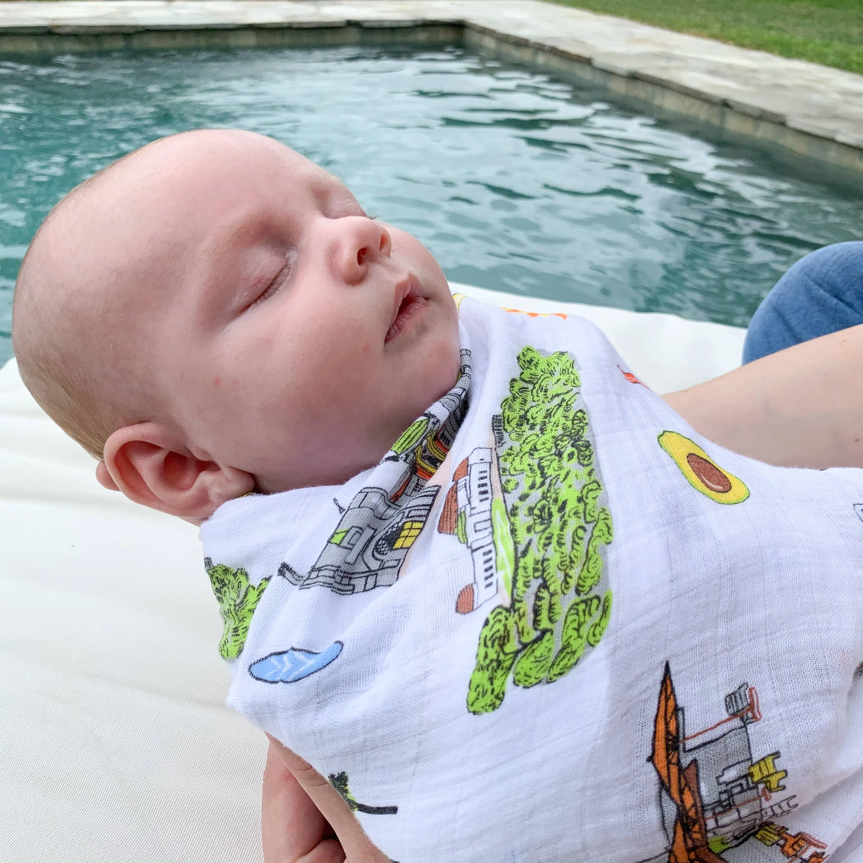 Los Angeles Baby Swaddle Blanket
