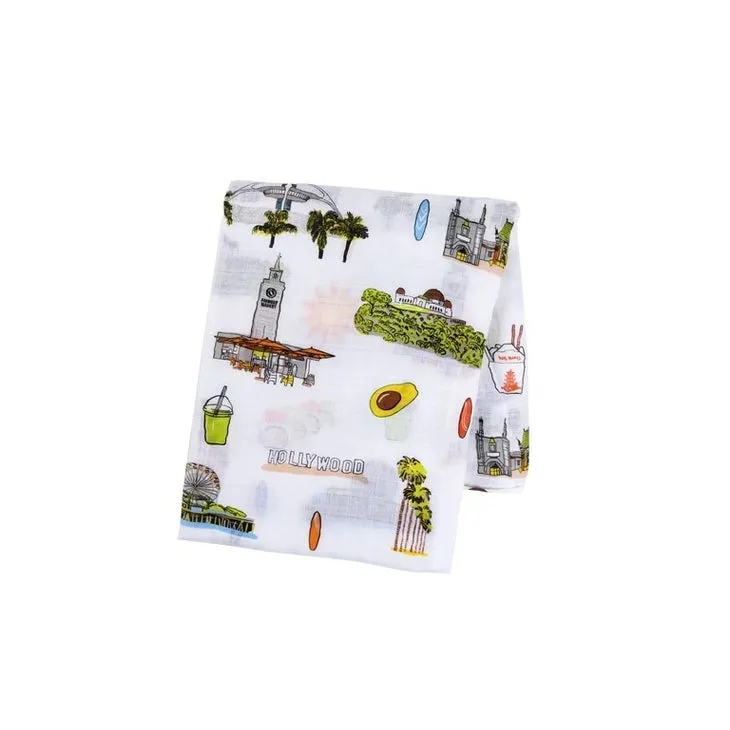 Los Angeles Baby Swaddle Blanket