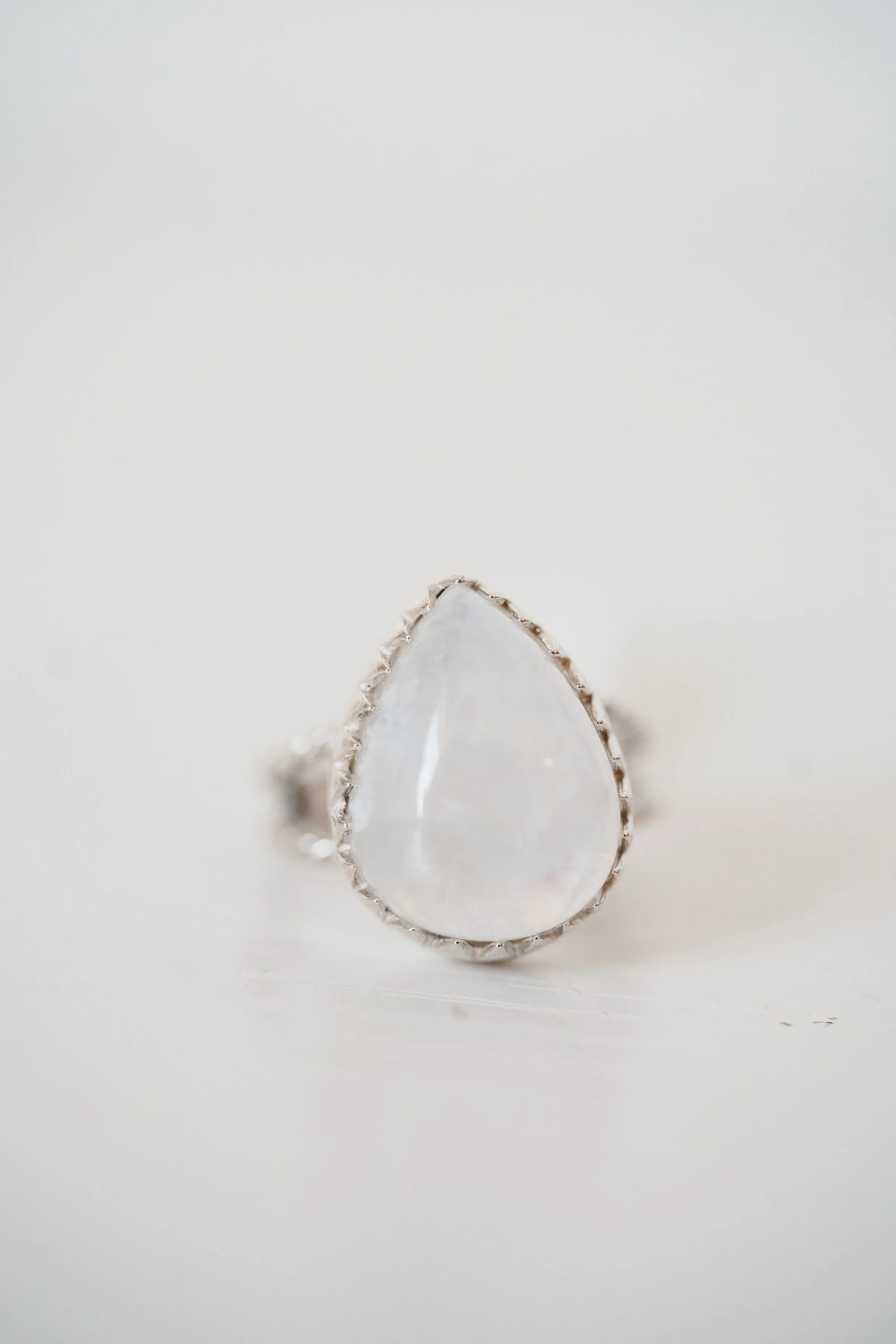 Lyra Ring | Rainbow Moonstone