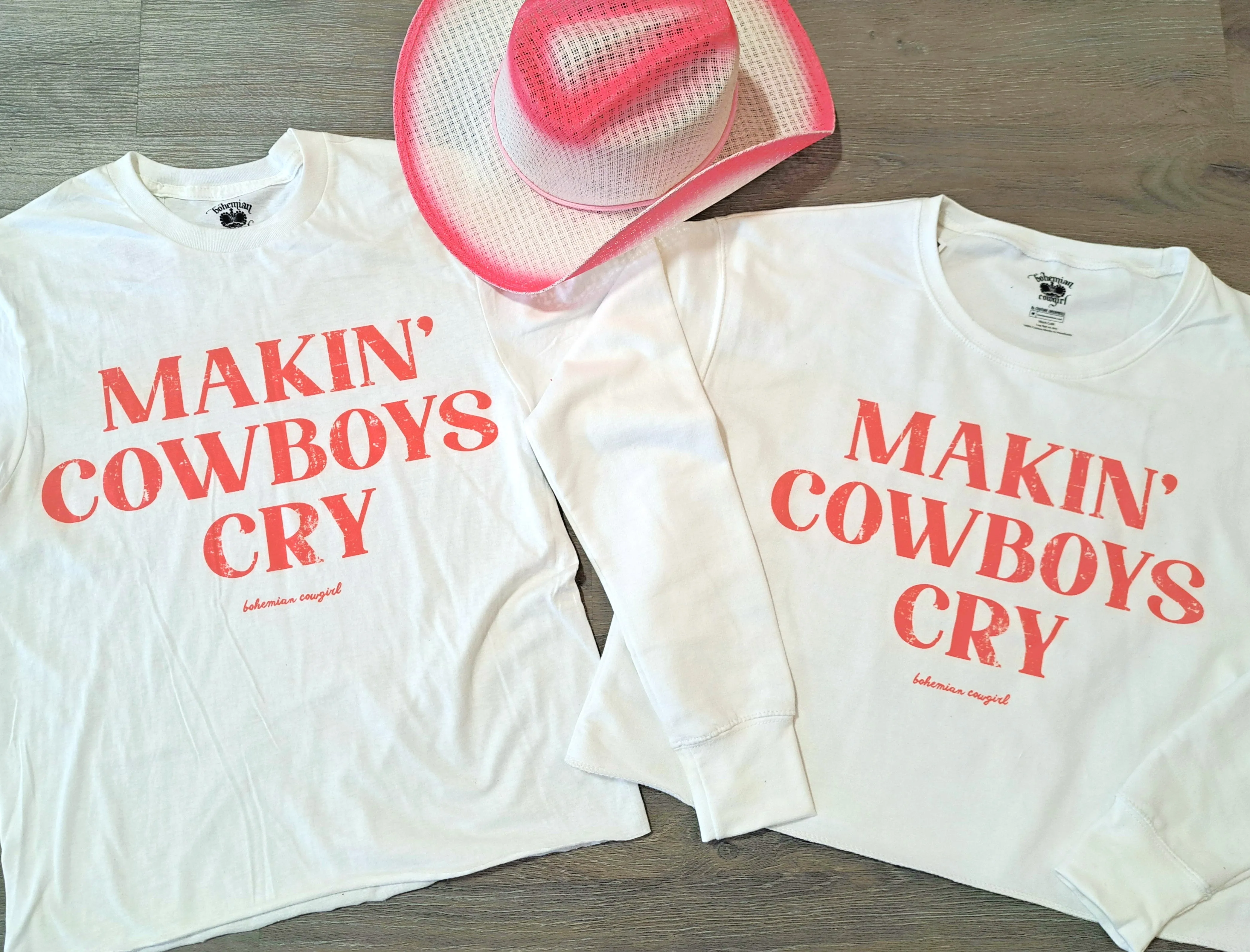 Makin' Cowboys Cry Cropped Sweatshirt - WS