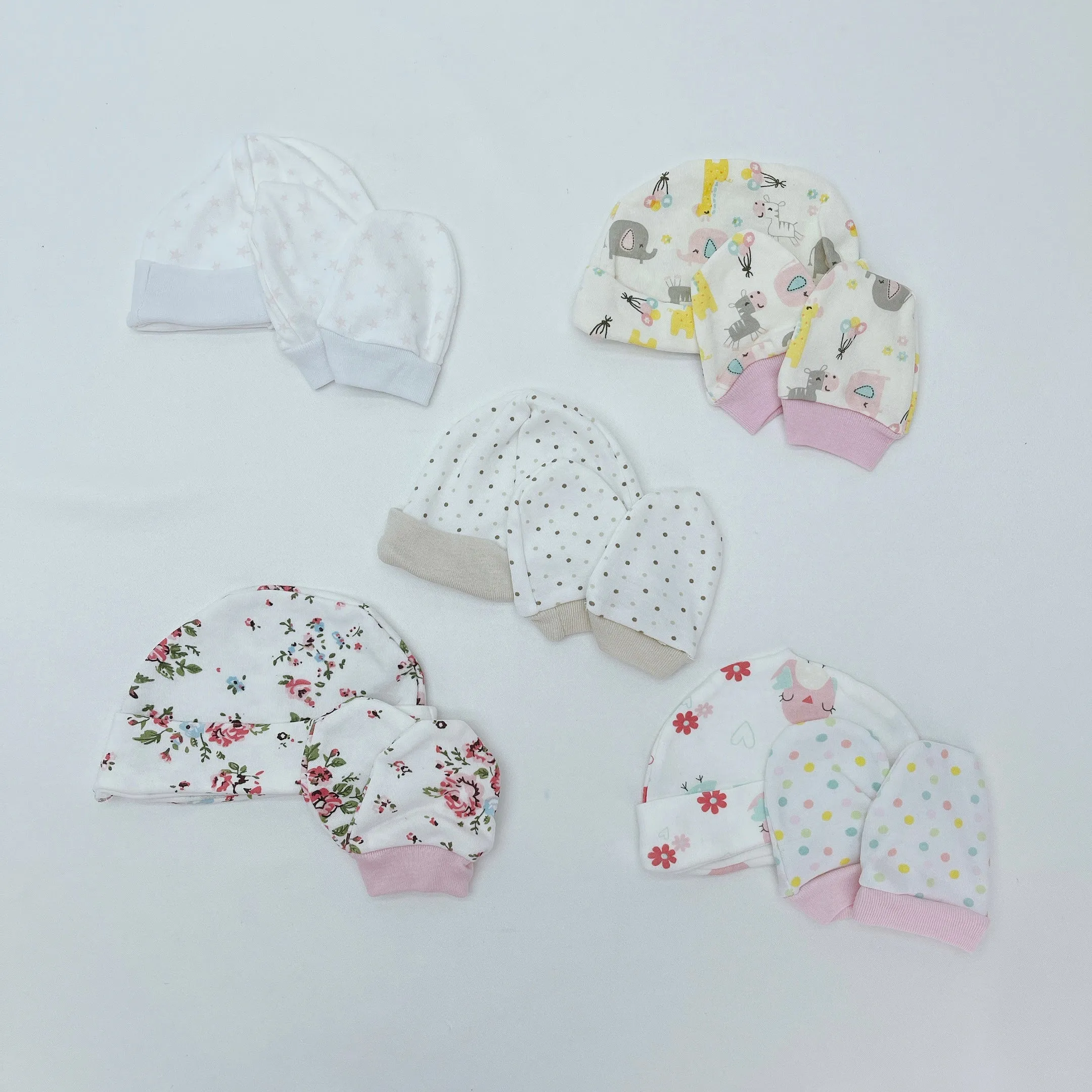 Mellow Baby Bundle Set(Hat and Mitten)