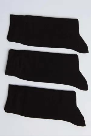 Men Cotton Socks  Black