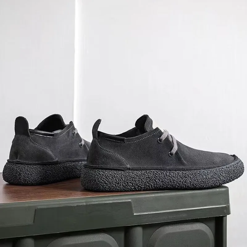 Men Suede Genuine Leather Casual Shoes
