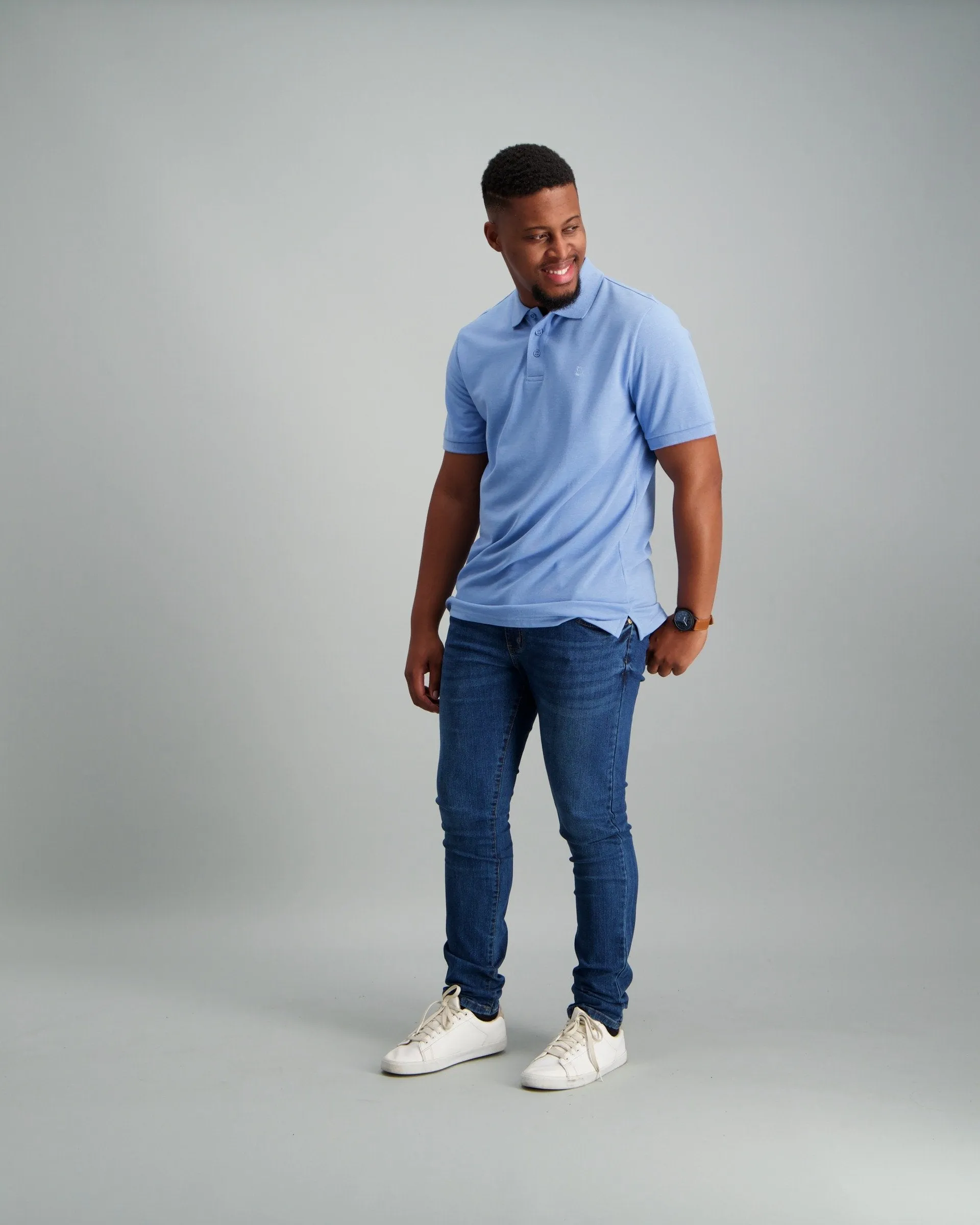 Mens - Basic Golfer Tex - Mid Blue