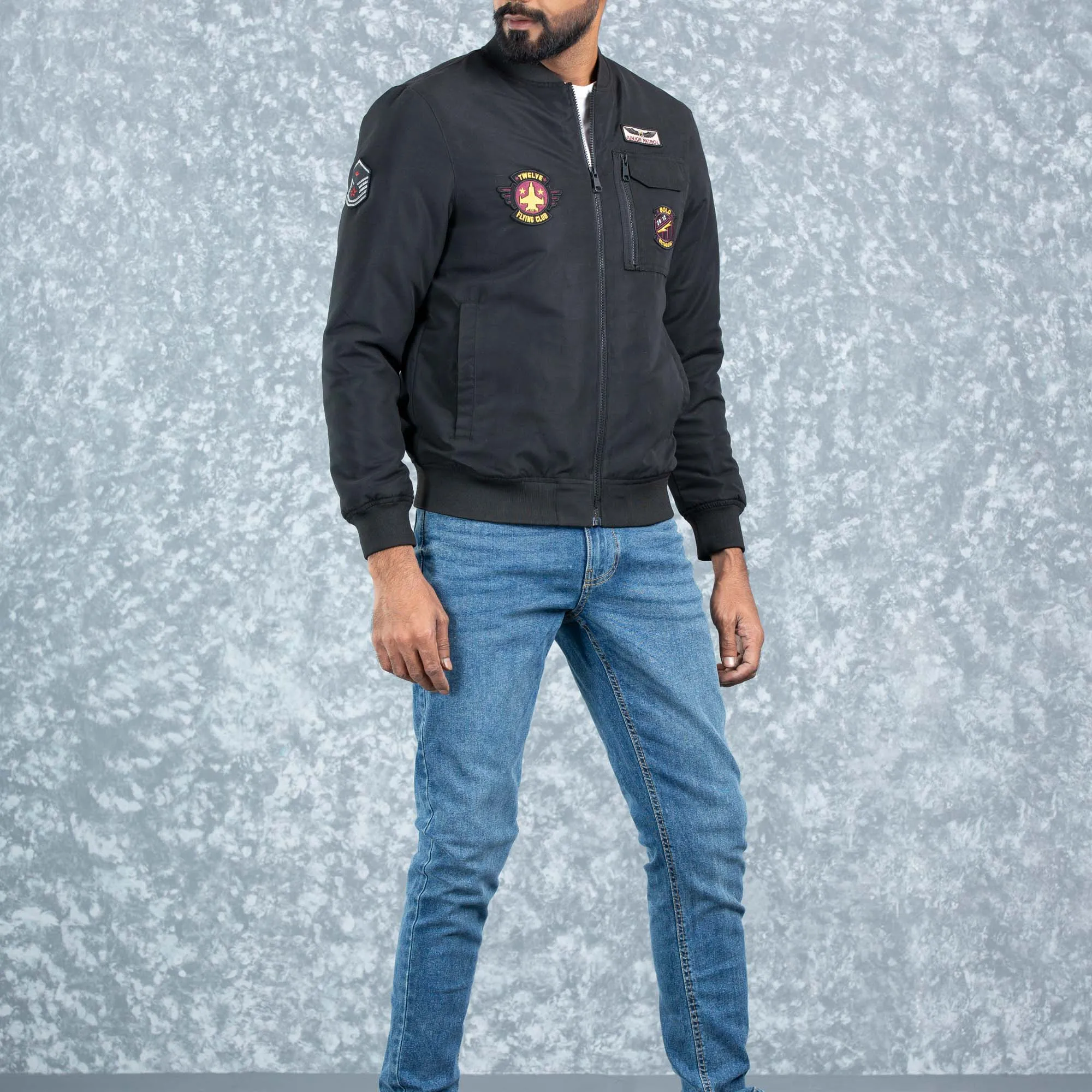 Mens Bomber- Black