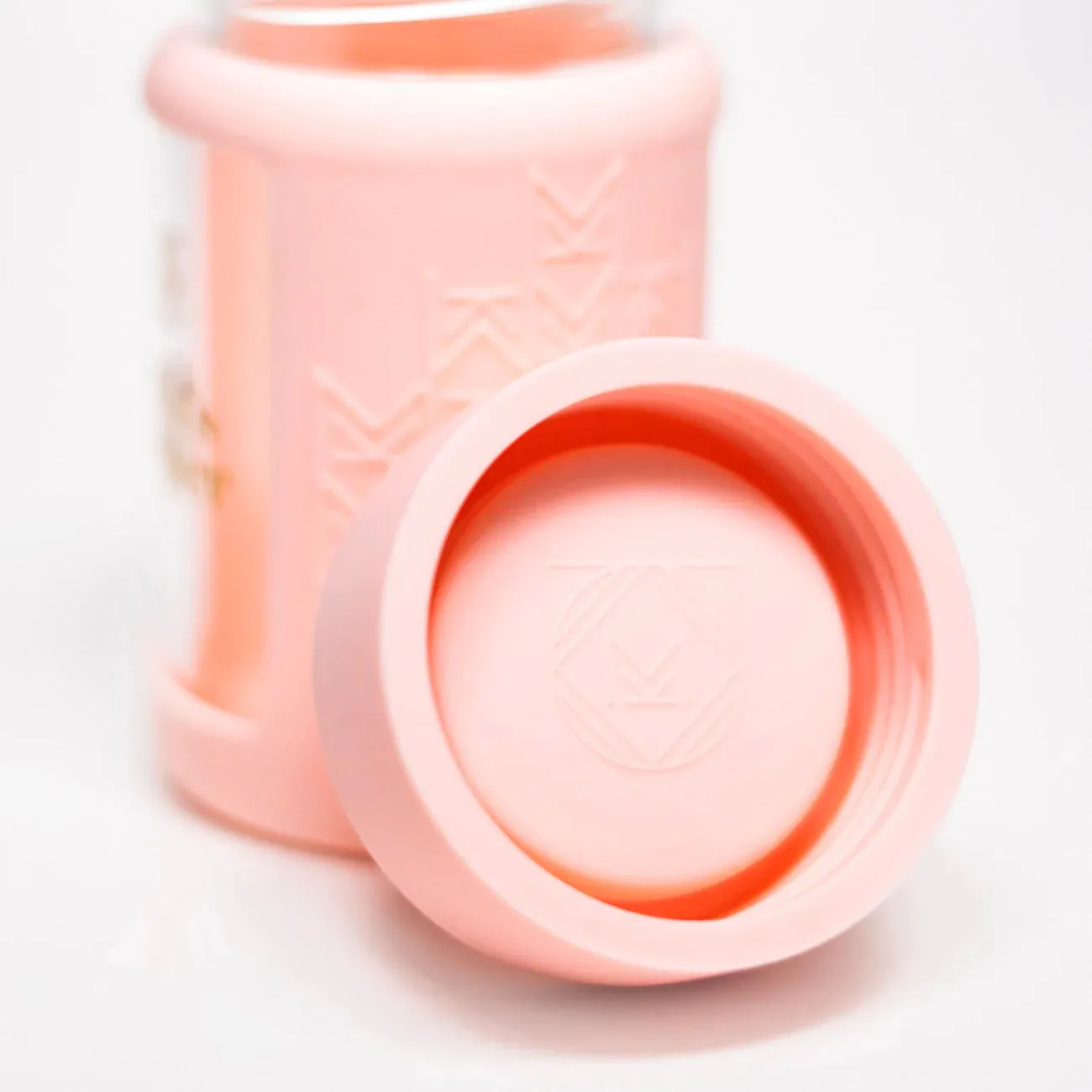 Mila's Keeper Glass Breast Milk Storage Bottles - Wide - Pink Sands