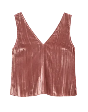 Nation LTD - Ave Velvet Tank Top - Terracotta