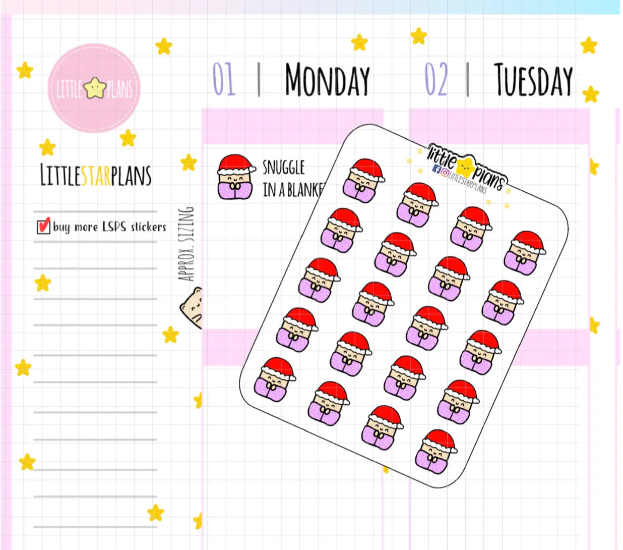 Neku Christmas Edition Cozy Planner Stickers