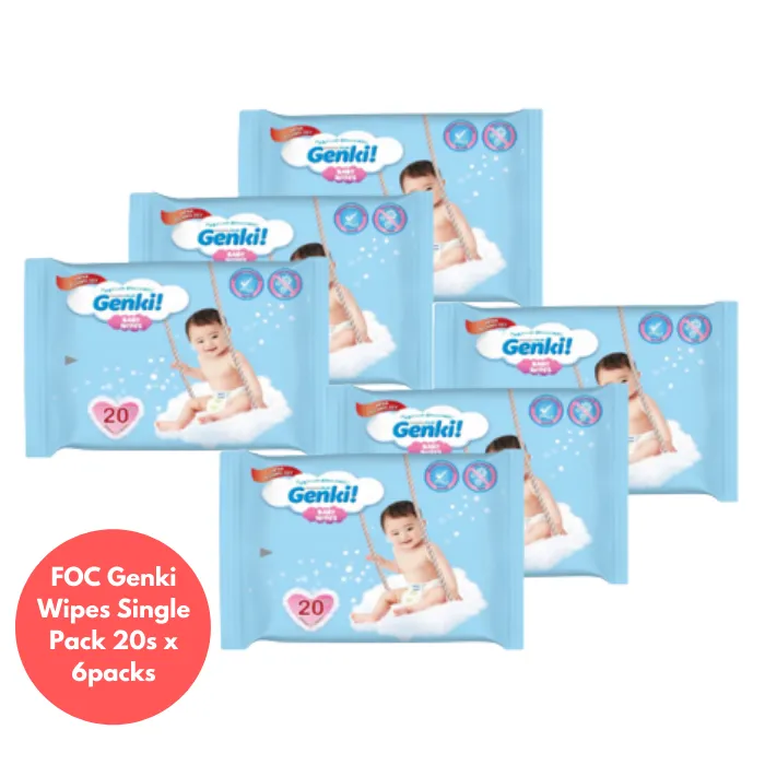 Nepia Oji Whoopee Tape Diapers XXL48 (4 Packs / Cartoon) - FOC Showa Baby Wipes 99.5% Water 80s x 3packs