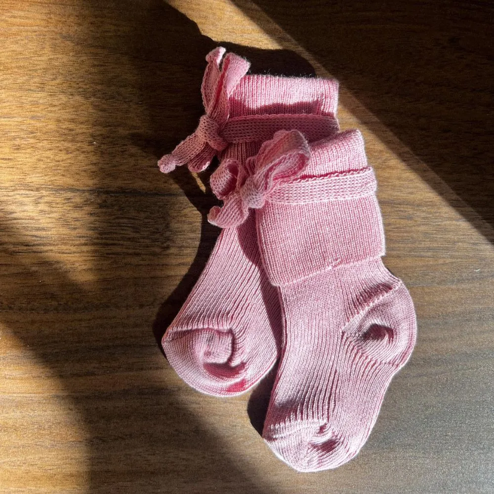 Newborn socks - 100% Organic Cotton - Rosa