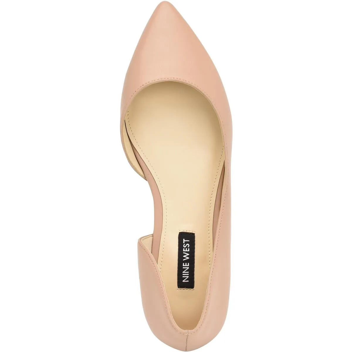 Nine West Womens Blaha Leather Embossed D'Orsay