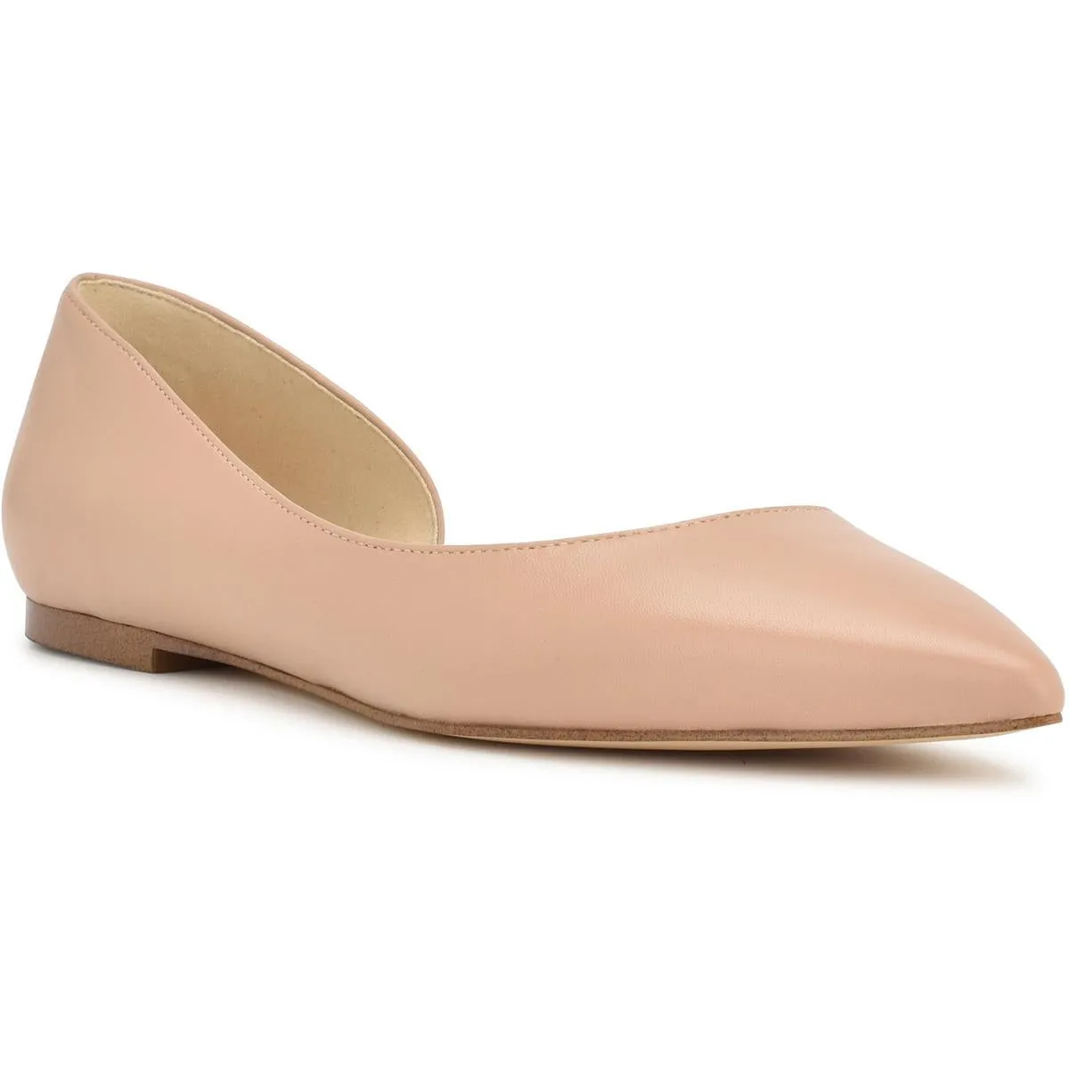 Nine West Womens Blaha Leather Embossed D'Orsay