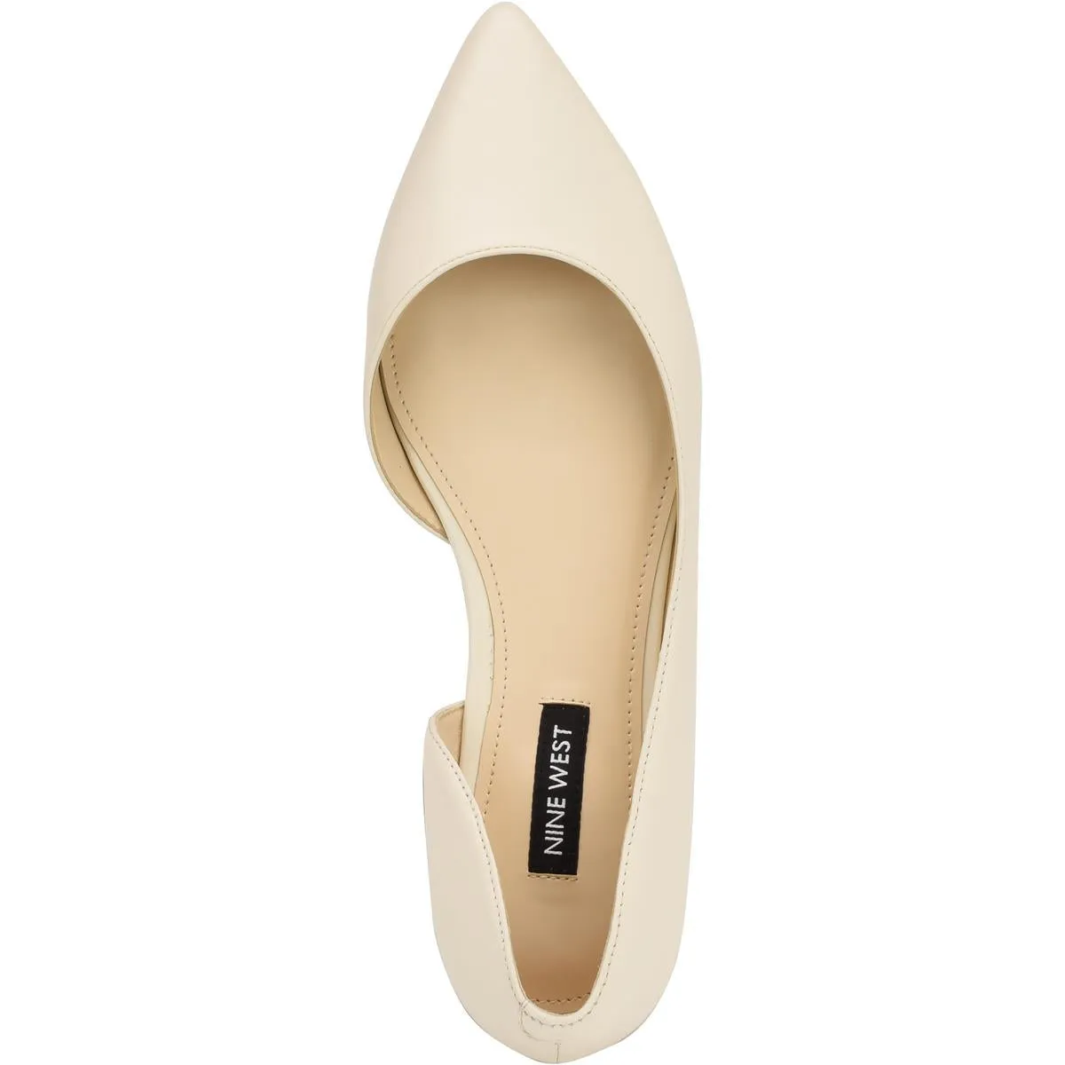 Nine West Womens Blaha Leather Embossed D'Orsay