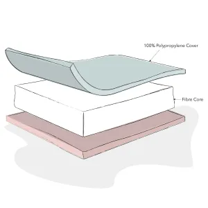 OBaby Fibre Mattress (120 X 60 x 10 cm)