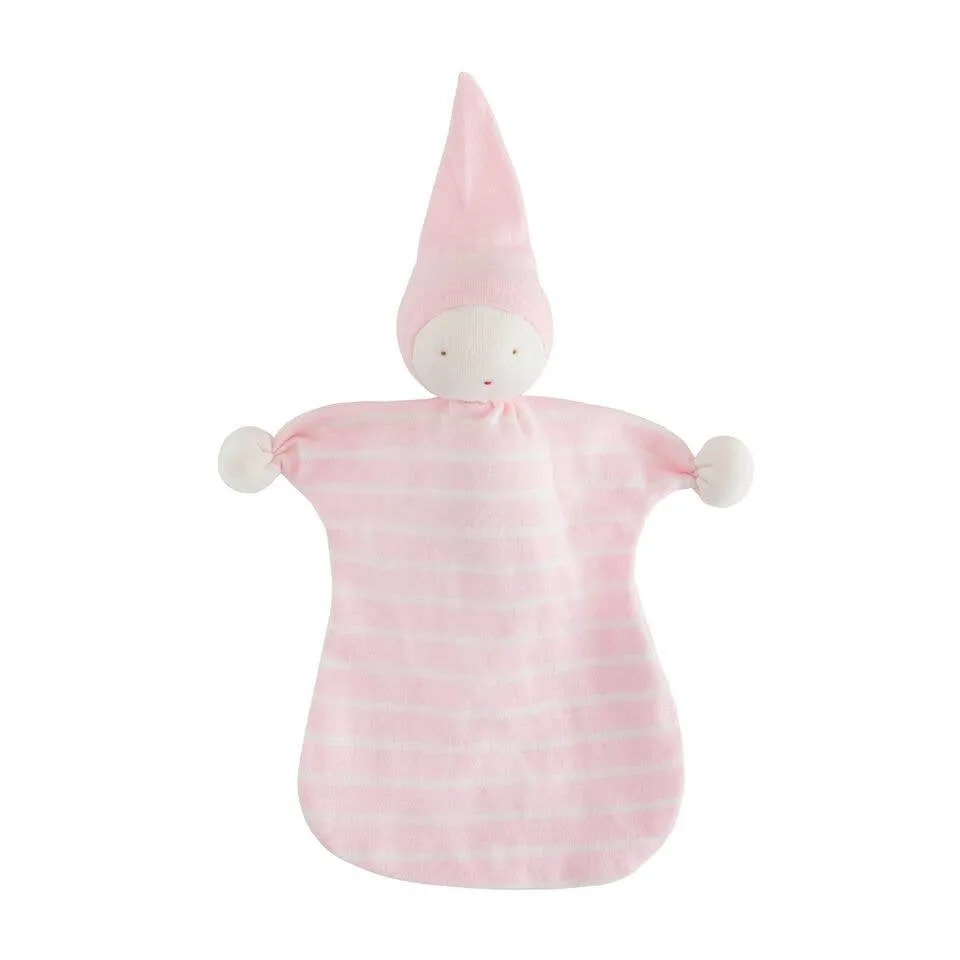 Organic Sleeping Lovey Doll - Pink Stripe
