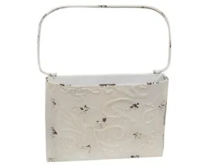 Ornate shabby cottage chic wall pocket