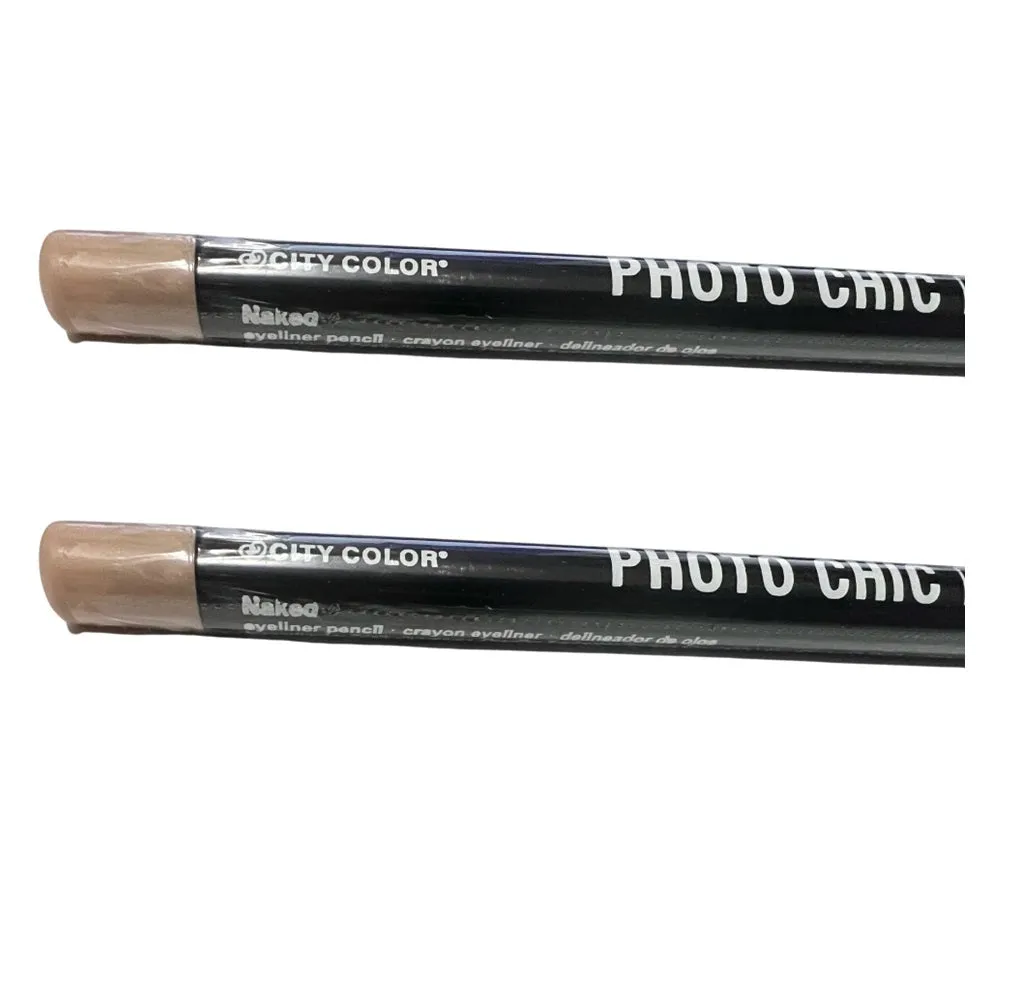 Pack of 2 City Color Photo Chic Eyeliner Pencil, Naked