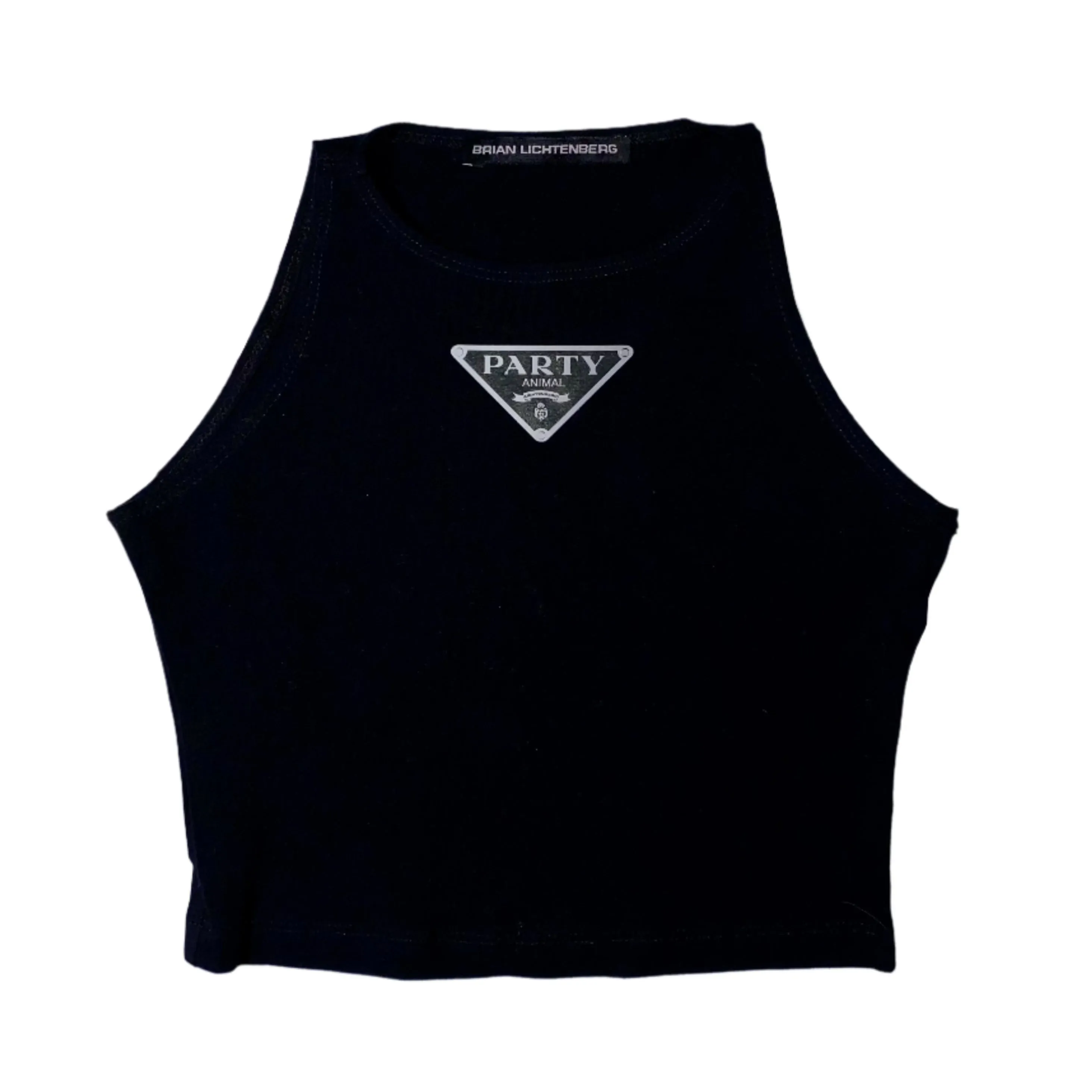 PARTY ANIMAL EMBLEM CROP TOP