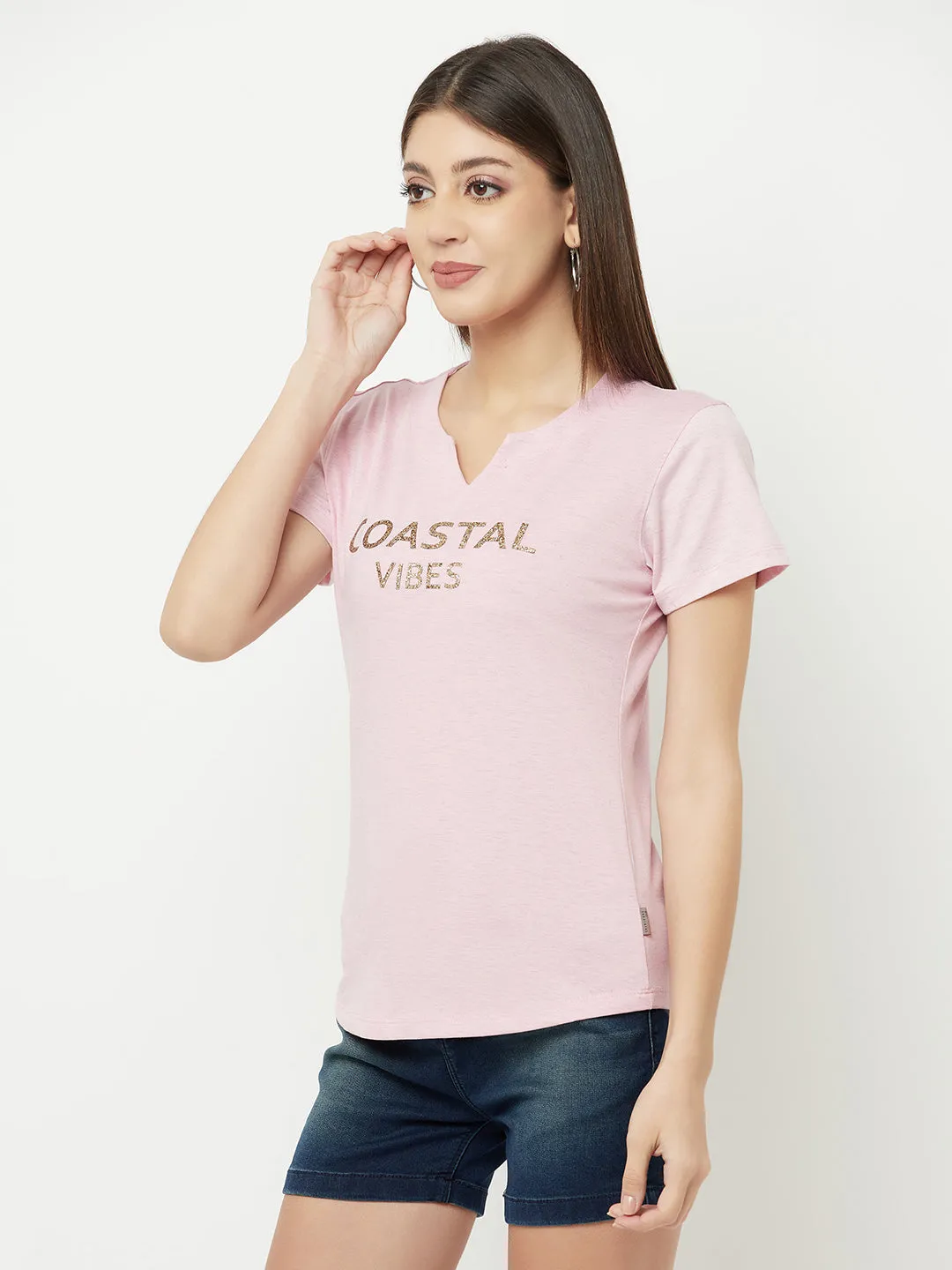 Pink Costal Vibes T-Shirt
