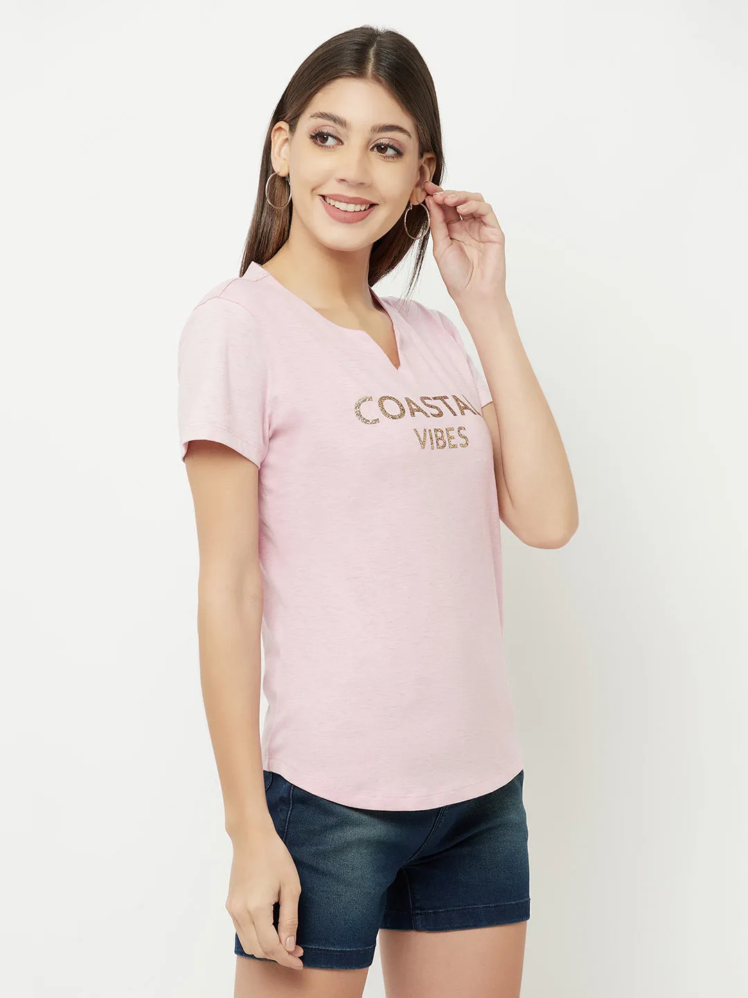 Pink Costal Vibes T-Shirt