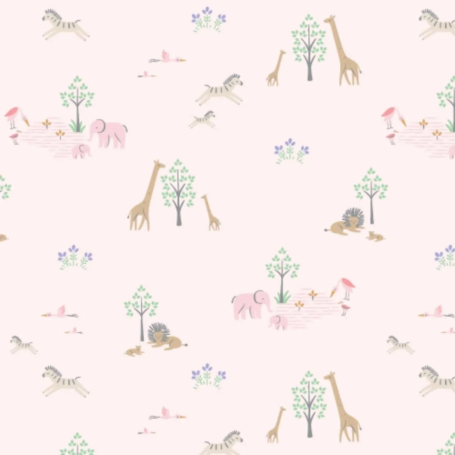 Pink Serene Safari Footie