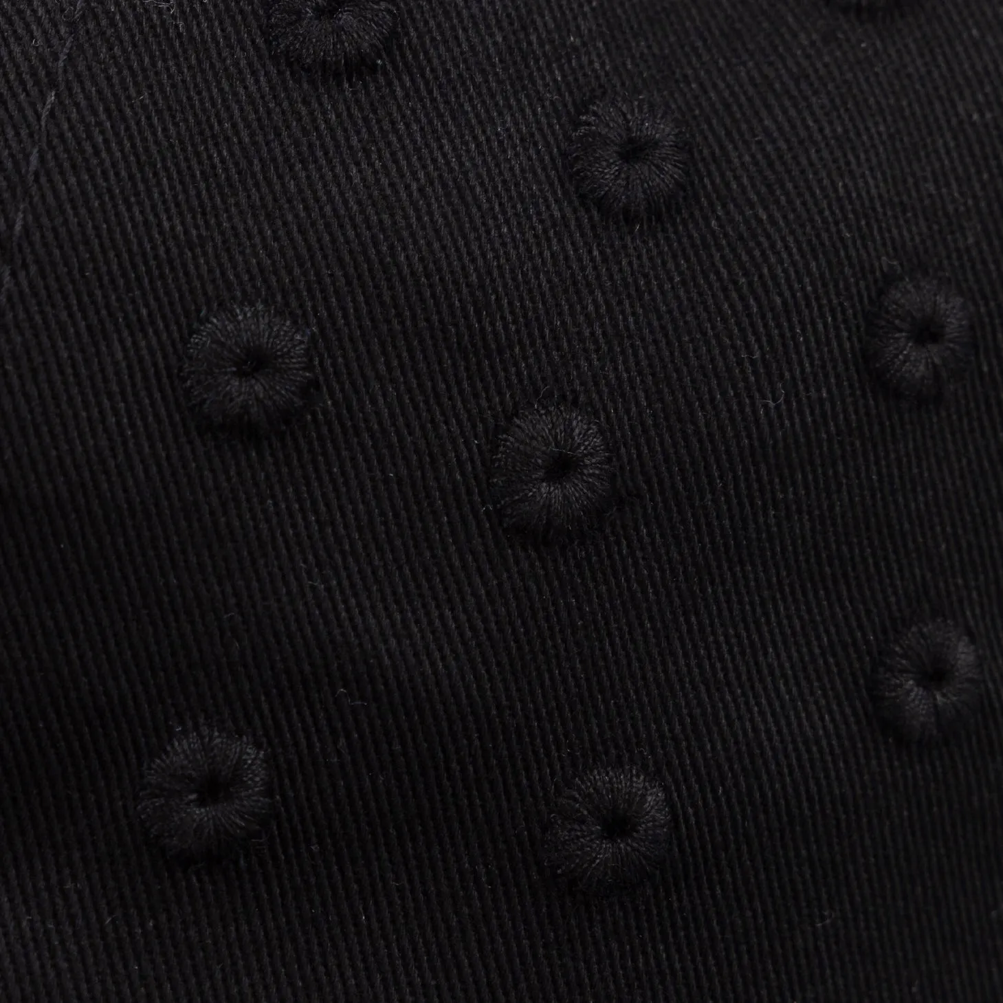 Pleasures Eyelet Snapback Black