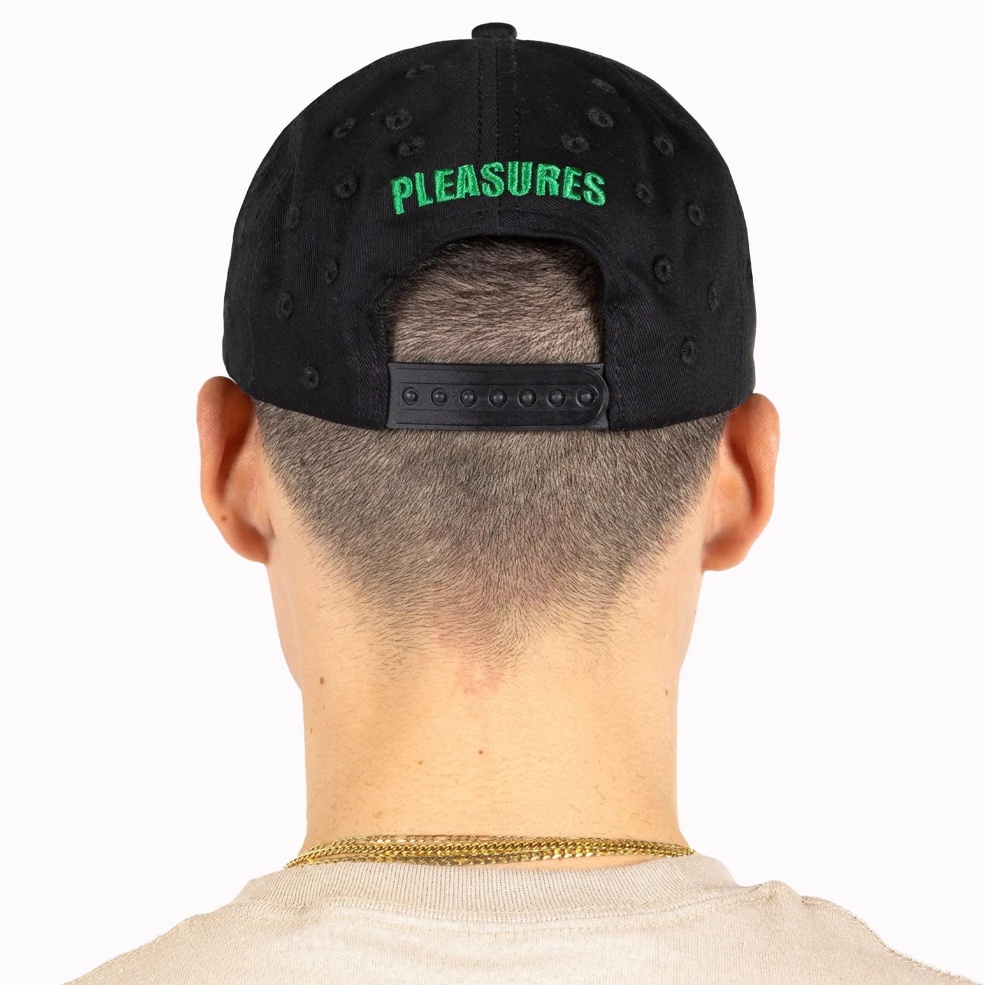 Pleasures Eyelet Snapback Black