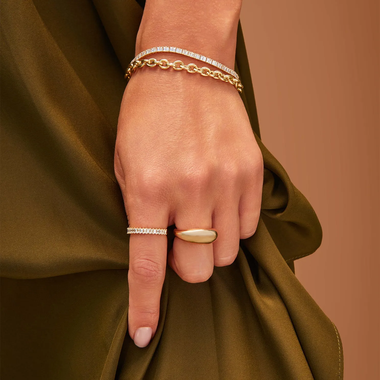 Prong Set Diamond Baguette Ring