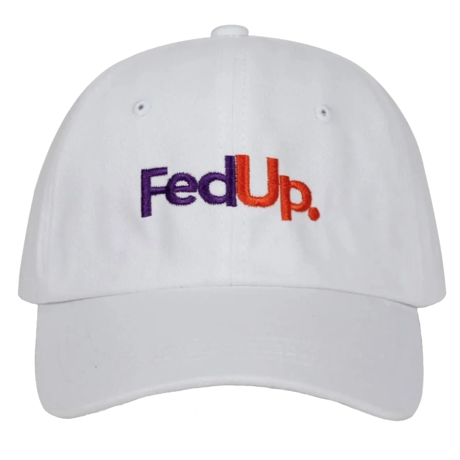"FED UP" Casquette baseball Streetwear Blanc - URB1™