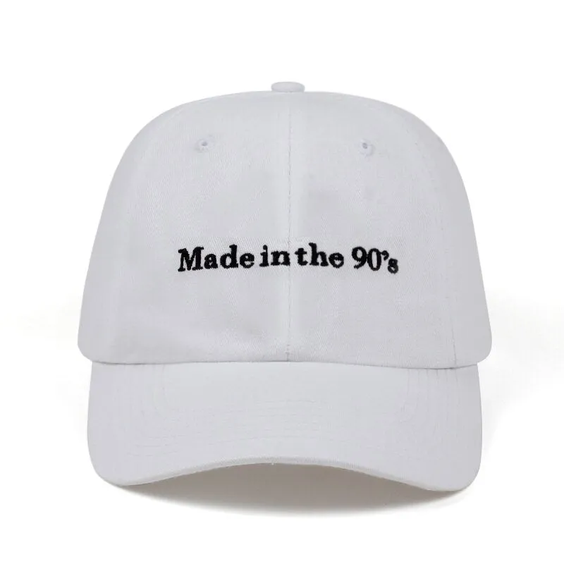 "MADE IN THE 90S" Casquette baseball Streetwear Noir - URB1™