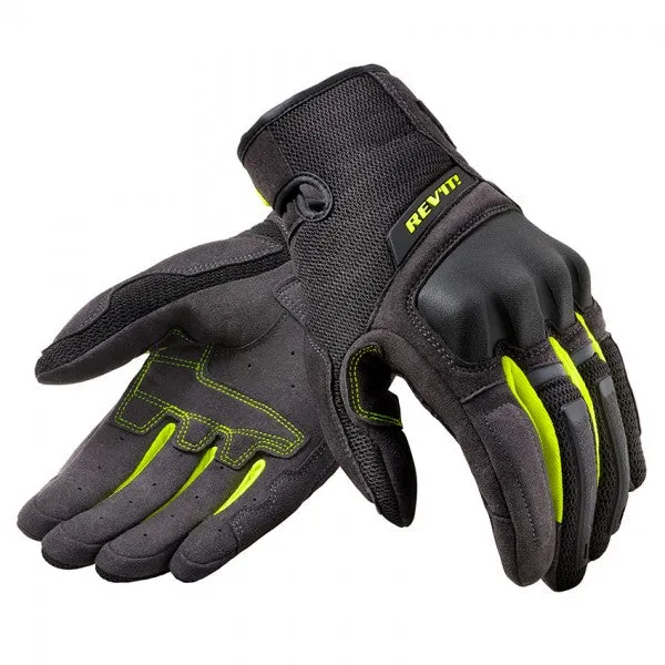 Rev'it! Volcano Gloves - Black Neon Yellow